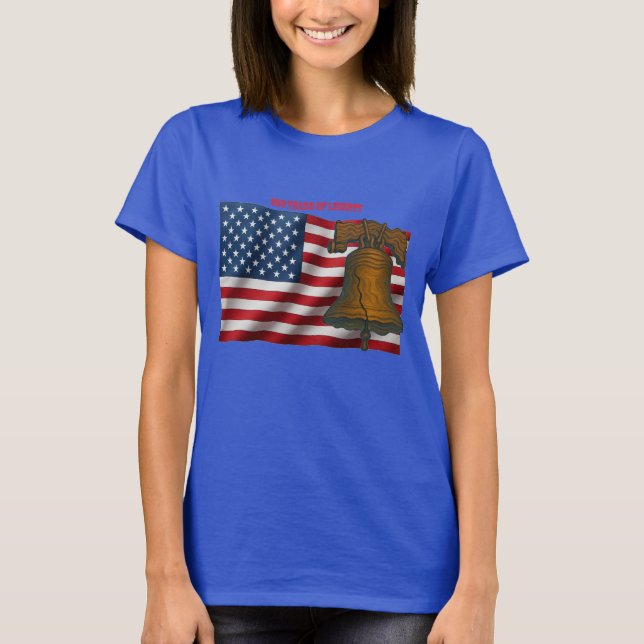 Camiseta American Flag & Liberty Bell Independence Day URM (Anverso)