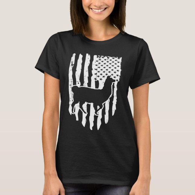 Camiseta American Flag Llama (Anverso)