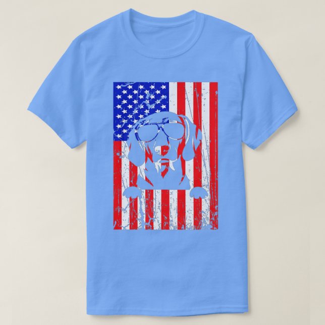 Camiseta American Flag Patriotic Labrador Retriever Owner 4 (Diseño del anverso)