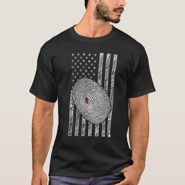 Camiseta American Flag Patriotic Private Detective Spy Inve (Anverso)