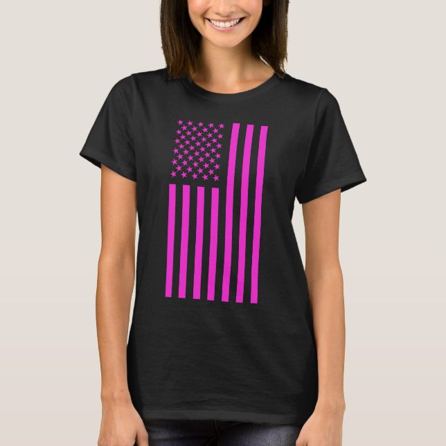 Camiseta American Flag Pink  (Anverso)