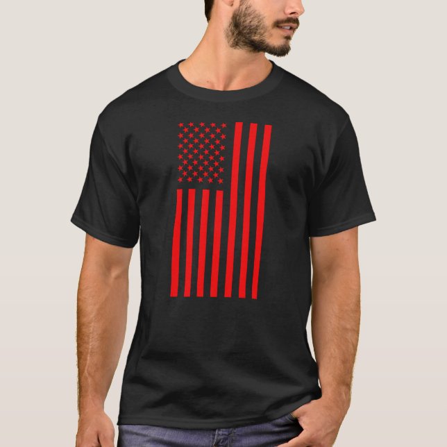 Camiseta American Flag Red  (Anverso)