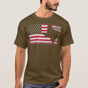 Camiseta American Flag Texas 4th of July Vintage Retro