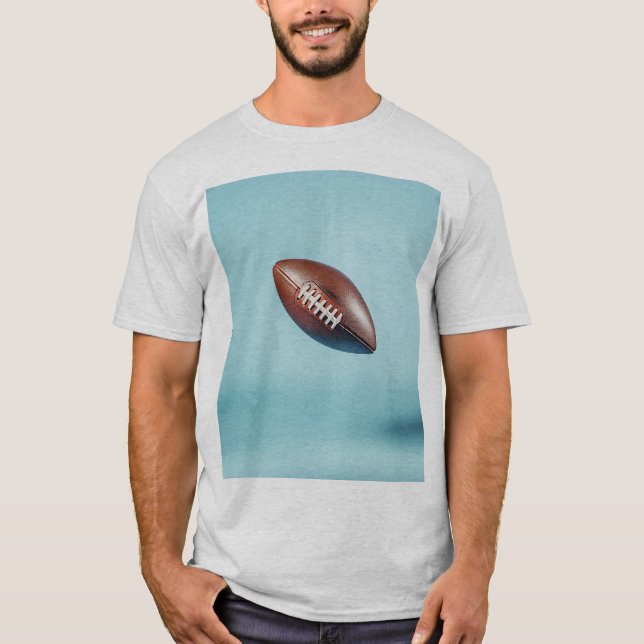 Camiseta American football ball in the air with bright ligh (Anverso)