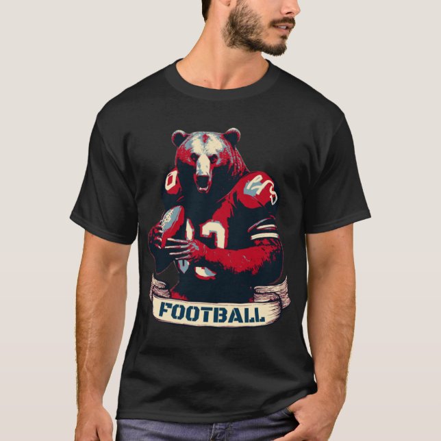 Camiseta American Football Bear Vintage   (Anverso)