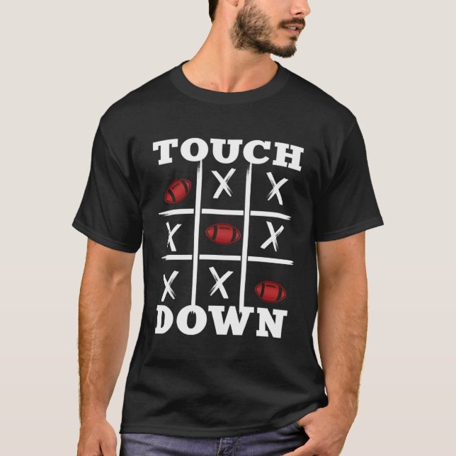 Camiseta American Football Design tictactoe touchdown (Anverso)