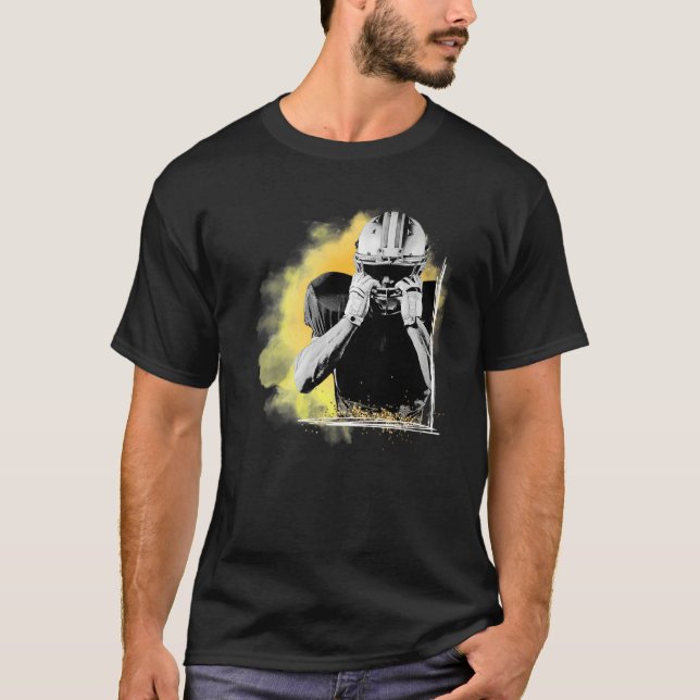Camiseta American Football Sports Yellow Player  (Anverso)