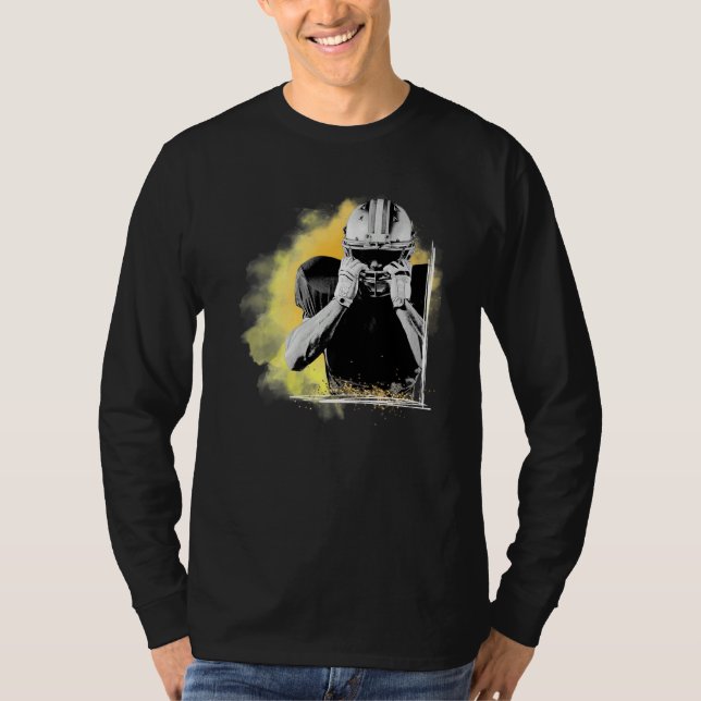Camiseta American Football Sports Yellow Player  (Anverso)