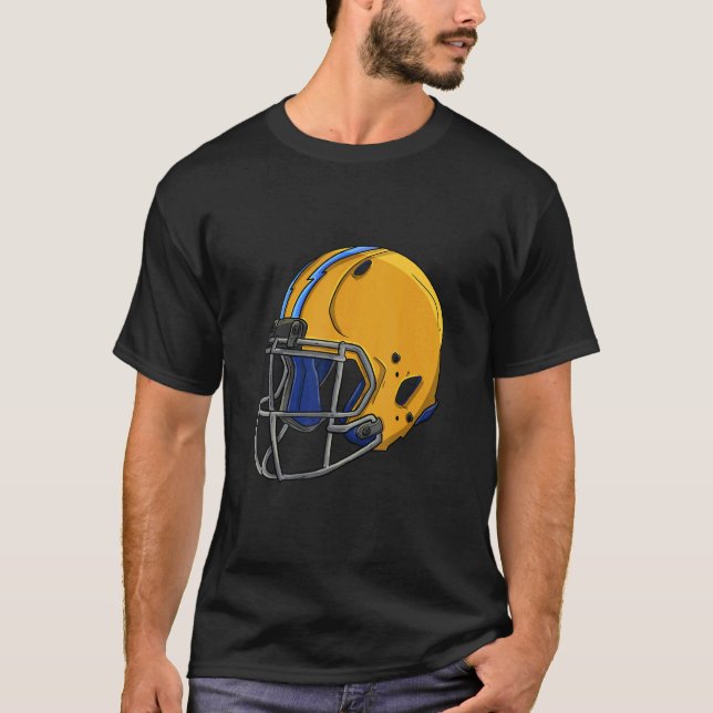 Camiseta American Football Team  Men Football Helmet Love (Anverso)
