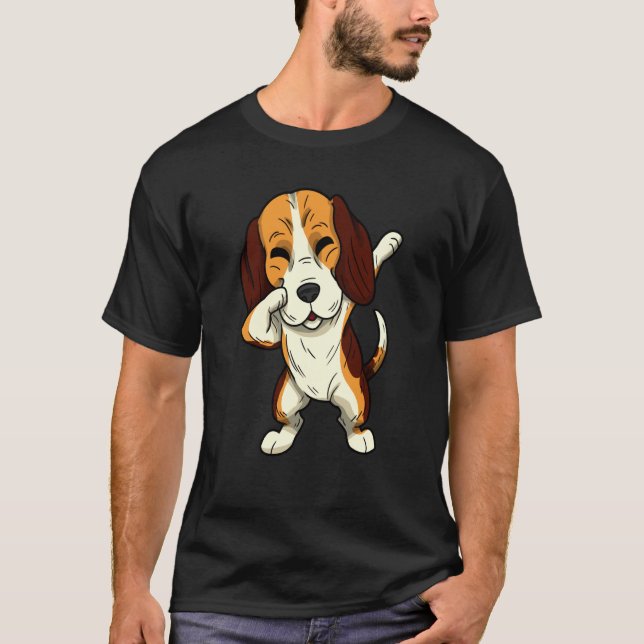 Camiseta American Foxhound Dog Dogs Dabbing American (Anverso)