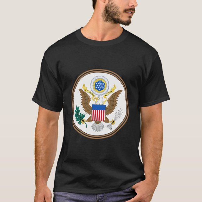 Camiseta American Great Seal E Pluribus Unum Estados Unidos (Anverso)