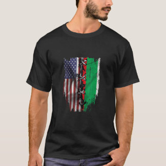 Camiseta American Grown Bulgarian Roots USA Bulgaria Flag