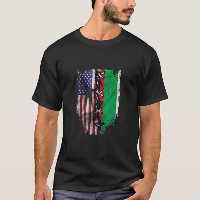 Camiseta American Grown Bulgarian Roots USA Bulgaria Flag (Anverso)