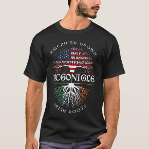 Camiseta American Grown Irish Roots MCGONIGLE Nombre irland