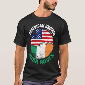Camiseta American Grown Irish Roots Vintage Flags for Men W
