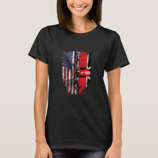 Camiseta American Grown Kenyan Roots USA Kenya Flag