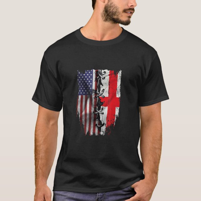 Camiseta American Grown Latvian Roots USA Latvia Flag (Anverso)