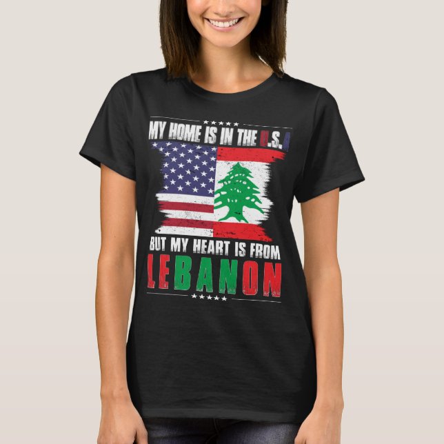 Camiseta American Grown Lebanese American from Lebanon (Anverso)