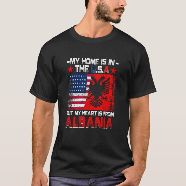 Camiseta American Grown Patriot Albanian American from Alba (Anverso)