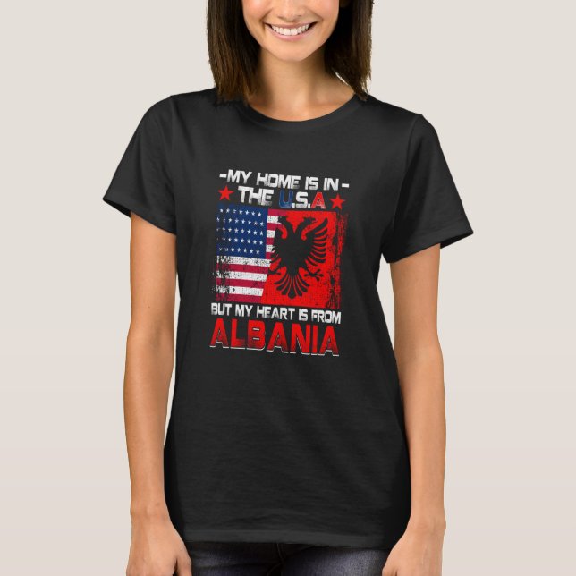 Camiseta American Grown Patriot Albanian American from Alba (Anverso)