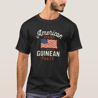 Camiseta American Grown with Guinean Parts Patriotic Nation