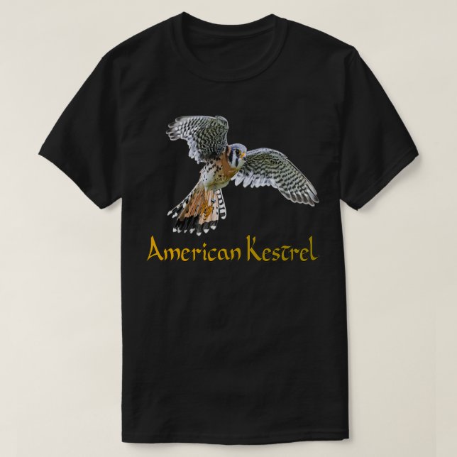 Camiseta American Kestrel Beautiful Birds  (Diseño del anverso)