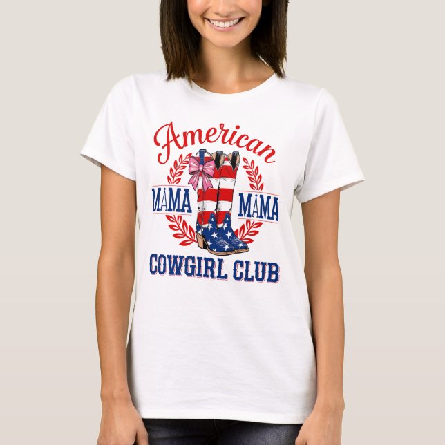 Camiseta American Mama Cowgirl Club Tee (Anverso)