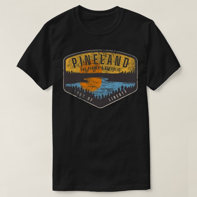 Camiseta American Marauder Pineland Camping Premium (Diseño del anverso)