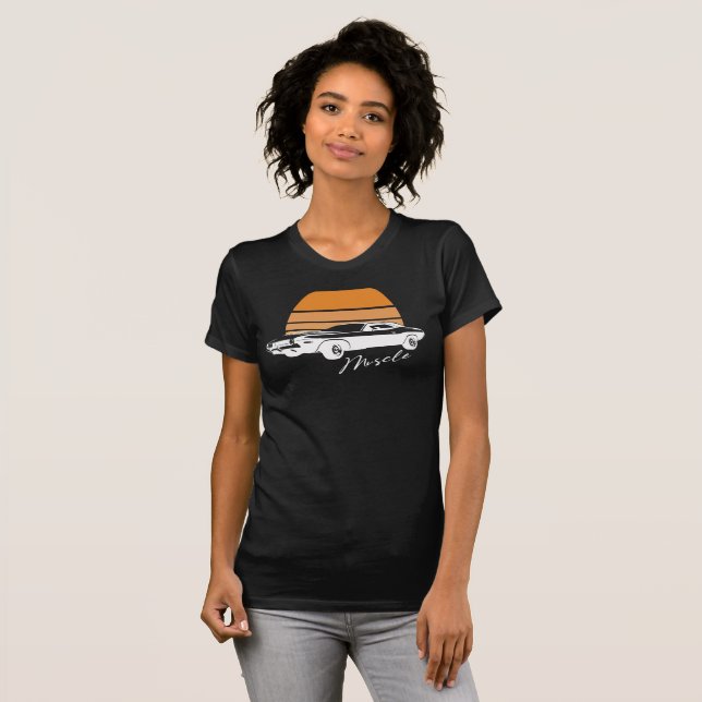 Camiseta American Muscle Car Shirt – Men Women Adults Kids  (Anverso completo)