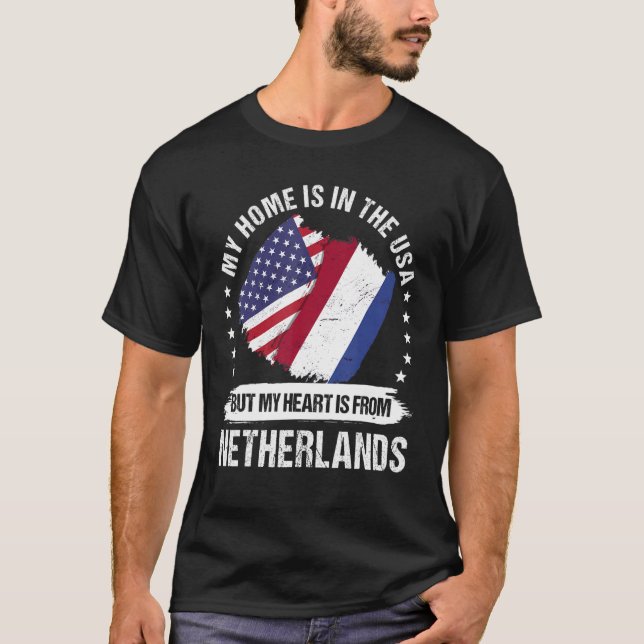Camiseta American Patriot Dutch Flag Países Bajos R (Anverso)