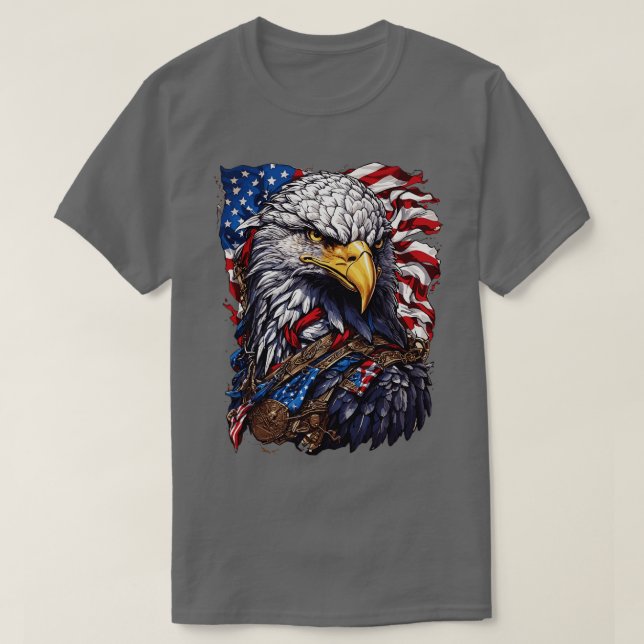 Camiseta American Patriot Eagle (Diseño del anverso)