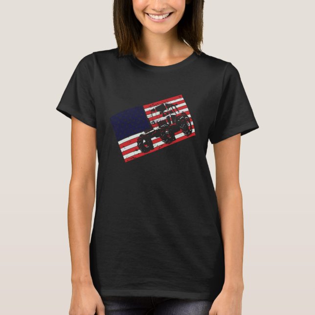 Camiseta American Patriotic Farming Flag For Farmers (Anverso)