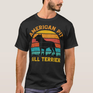 Camiseta American Pit Bull Terrier Dog Ama La Puesta De Sol