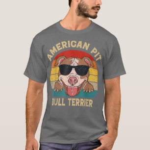 Camiseta American Pit Bull Terrier Dog Ama La Puesta De Sol