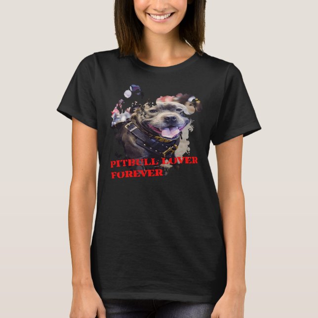Camiseta American Pitbull Bull Lover Terrier Mom Ink Sp (Anverso)