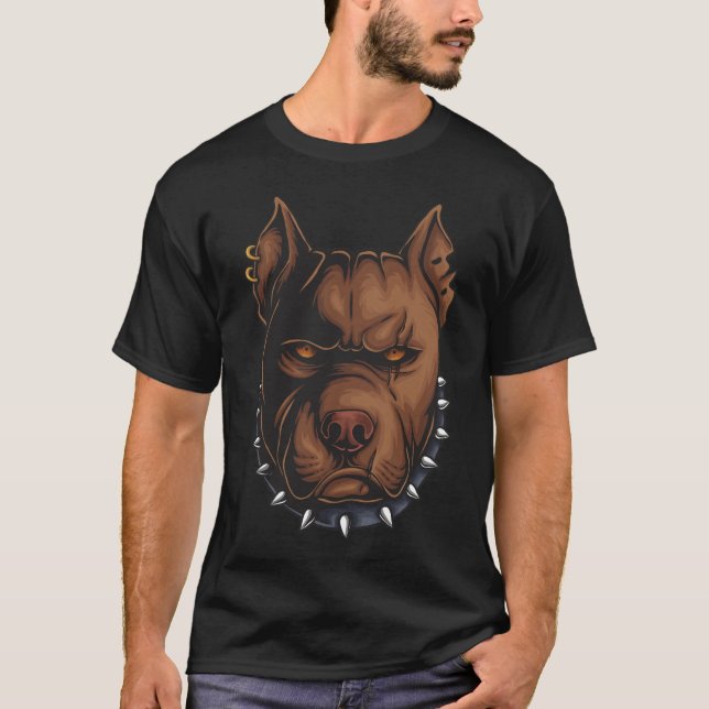 Camiseta American Pitbull Head (Anverso)