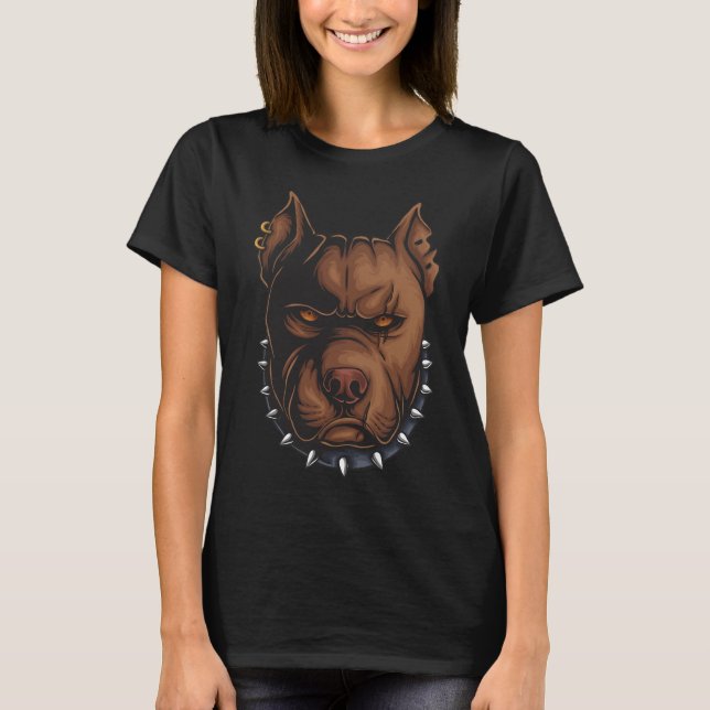 Camiseta American Pitbull Head (Anverso)