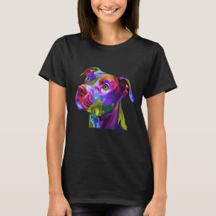 Camiseta American Pitbull Terrier Acuarela Amor Perro Dolor