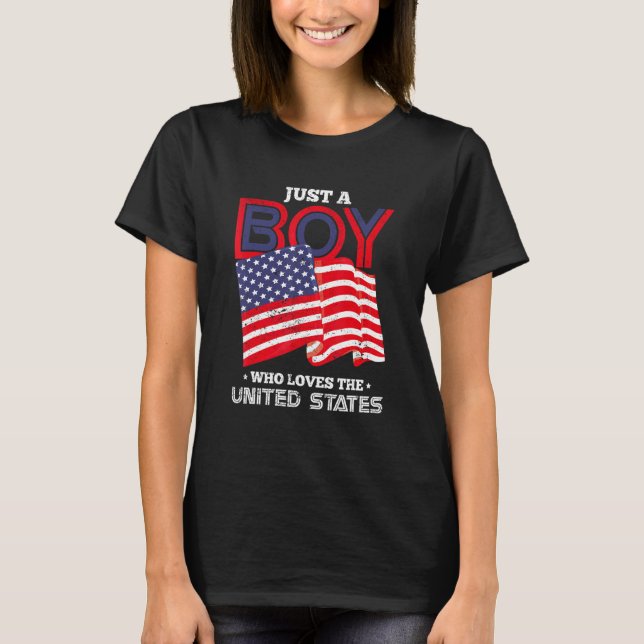 Camiseta American Pride Liberty Freedom Usa Flag Boys 4th O (Anverso)