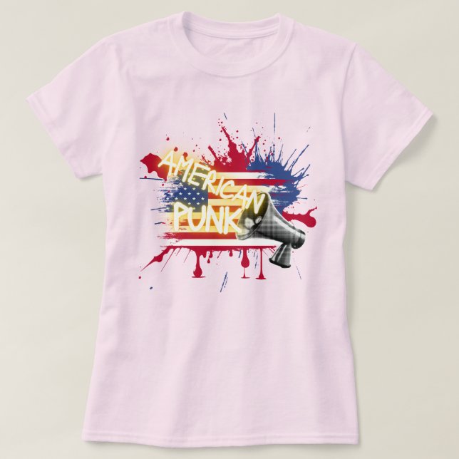 Camiseta American Punk Flag (Diseño del anverso)