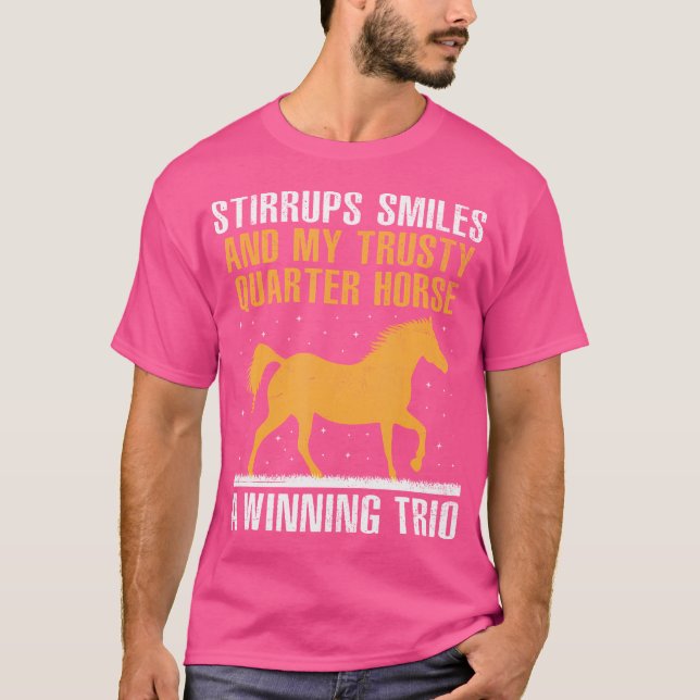 Camiseta American Quarter Horse Owner Horse Riding Horses R (Anverso)