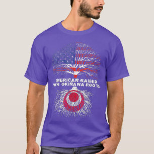 Camiseta American Raised with Okinawa Roots Japan