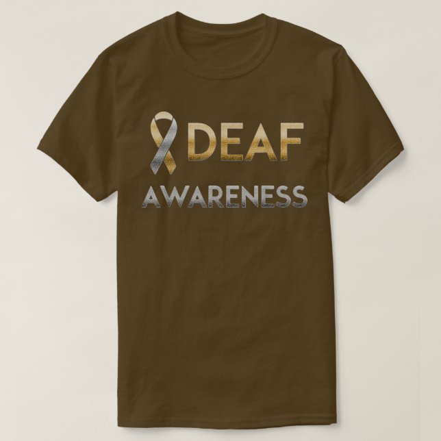 Camiseta American sign language Deaf Awareness T  (Diseño del anverso)