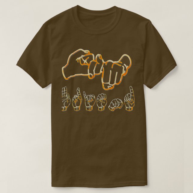 Camiseta American Sign Language Friend (Diseño del anverso)