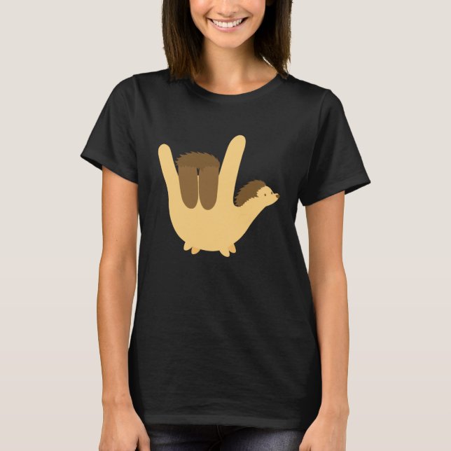 Camiseta American Sign Language I Love You Valentines  Kid (Anverso)