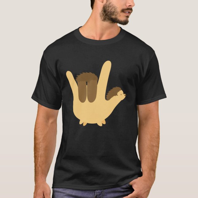 Camiseta American Sign Language I Love You Valentines  Kid (Anverso)