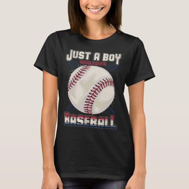 Camiseta American Sport Fan Baseball  Boys Batter Baseball (Anverso)