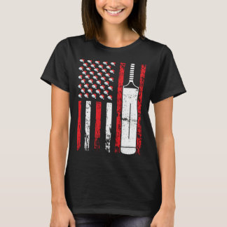 Camiseta American Sports Flag Christmas Cricket Athletic