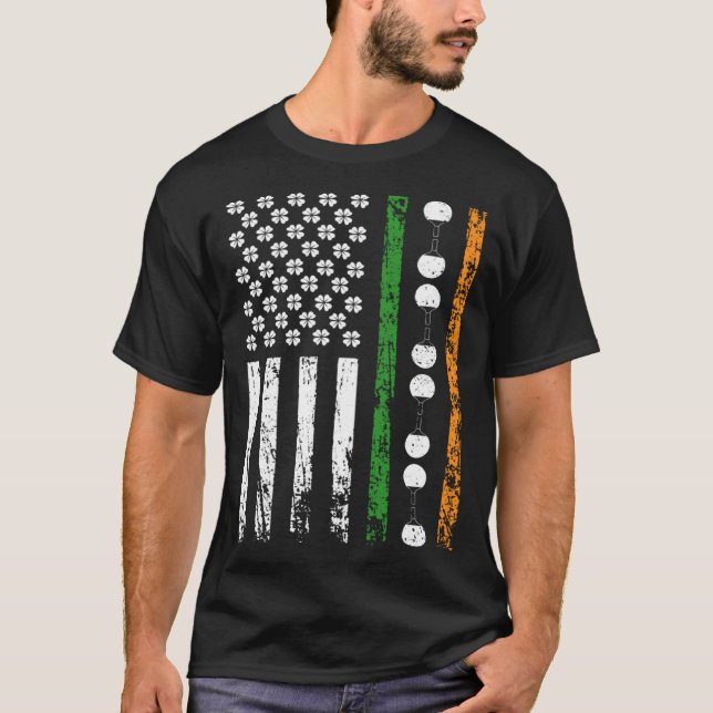 Camiseta American Sports Flag St Patrick s Day Table Tennis (Anverso)