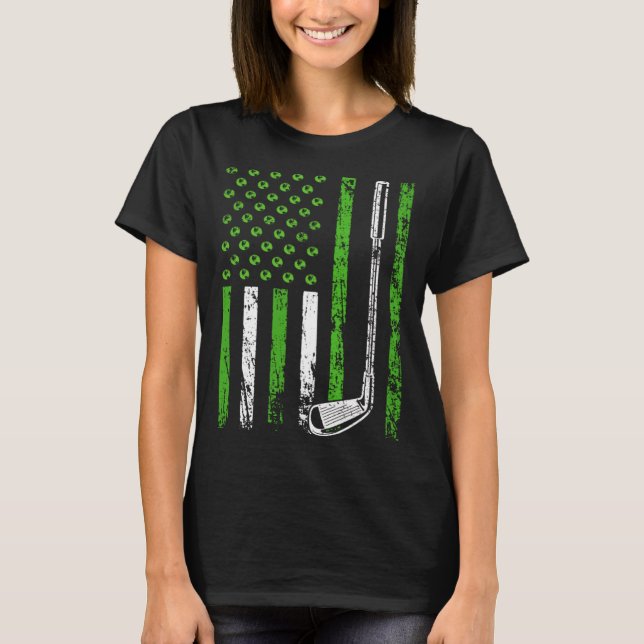 Camiseta American Sports Nature Flag Athletic Golf Club Ear (Anverso)